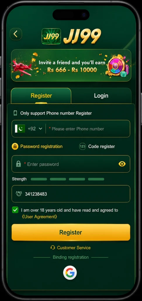 Create a New Jj99 Account