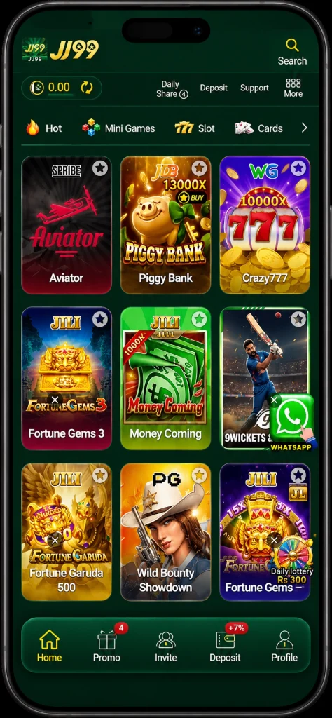 Jj99 Game interface
