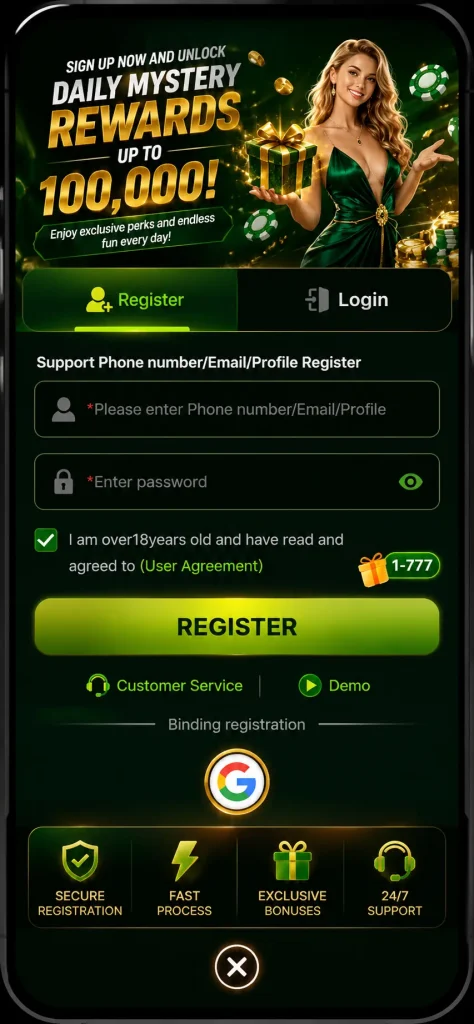 Registration Process on 667Pak Game