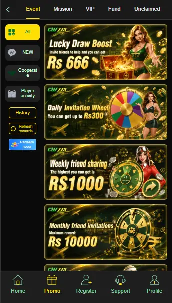 CW773 Game Events