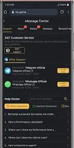 six game interface