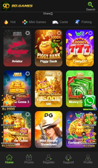9D Game interface