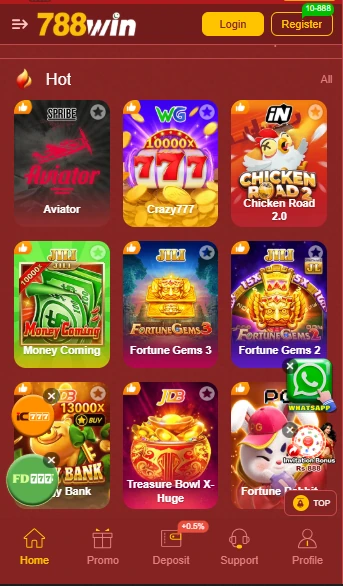 788WIN Game interface