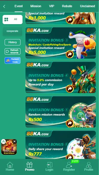 888Ka Game Events