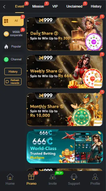 M9999 Game Events