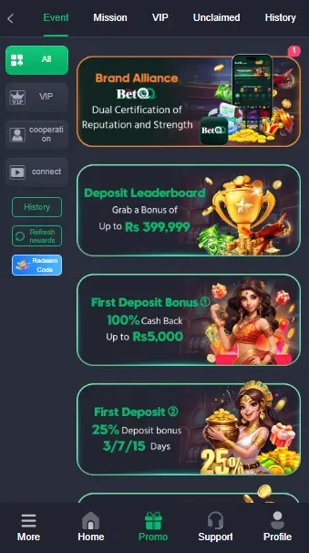 BetAA1 Game Events