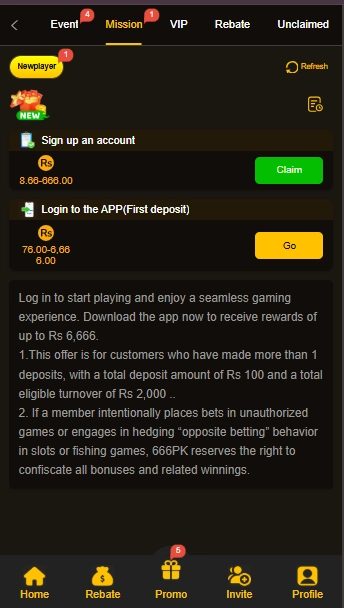 66PK Game Welcome Boniness