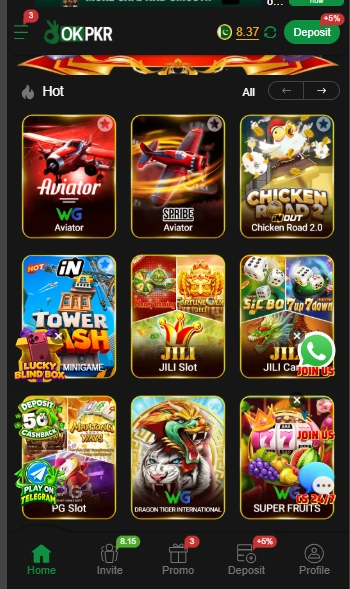 OKPKR Game Interface