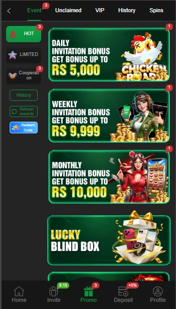 Promotional Events okpkr game