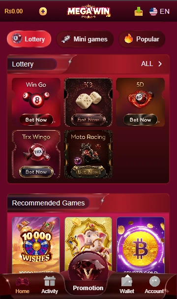 Mega Game Interface