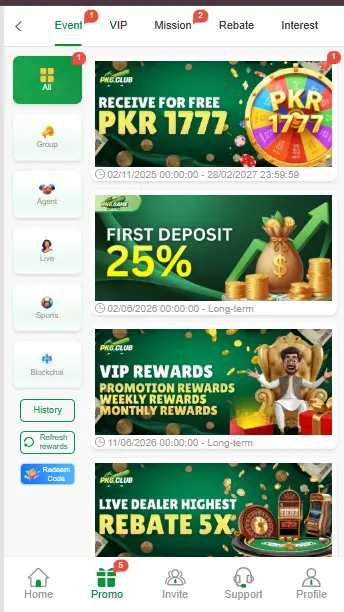 PK 6 Game Events